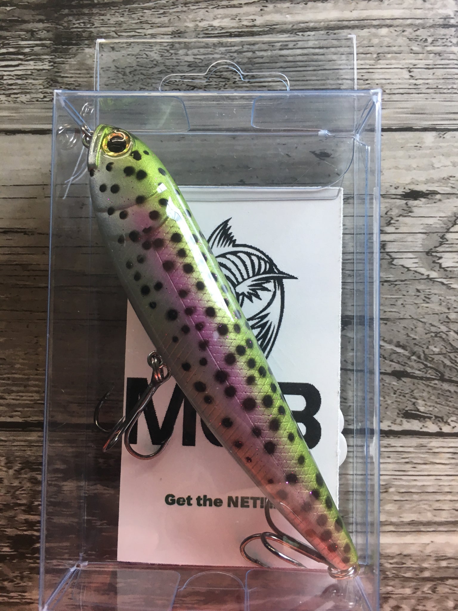 MCB -TW Rainbow Trout - Top Water Walker Crankbait Casting Lure – Mark's  Custom Baits